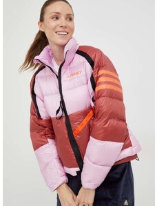 Sportska pernata jakna adidas TERREX Utilitas boja: ružičasta