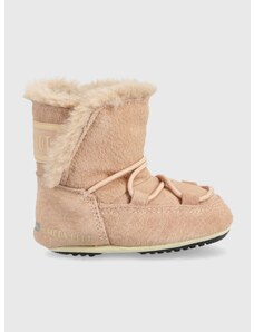 Dječje cipele za snijeg od brušene kože Moon Boot Crib boja: ružičasta