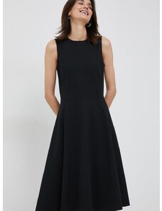 Haljina Lauren Ralph Lauren boja: crna, mini, širi se prema dolje
