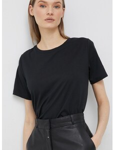 Pamučna majica Calvin Klein boja: crna