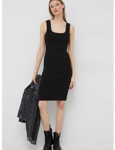 Haljina Calvin Klein boja: crna, midi, uske