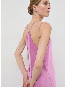Haljina BOSS boja: ružičasta, maxi, ravna