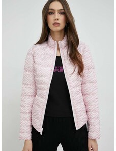 Dvostrana jakna Guess za žene, boja: ružičasta, za prijelazno razdoblje