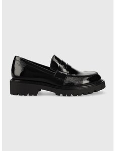 Kožne mokasinke Vagabond Shoemakers KENOVA za žene, boja: crna, ravna potpetica, 5241.360.20