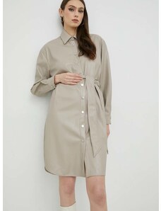 Haljina Guess boja: siva, mini, širi se prema dolje