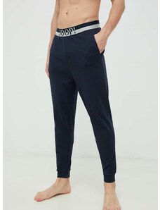 Homewear pamučne hlače Joop! za muškarce, boja: tamno plava, glatki materijal