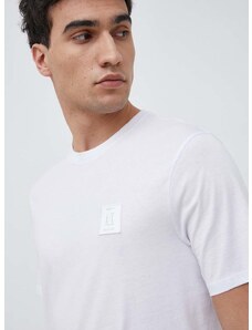 Pamučna majica Armani Exchange boja: bijela, s aplikacijom, 8NZTPR ZJH4Z NOS