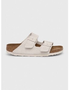 Kožne natikače Birkenstock ARIZONA SFB za žene, boja: bijela, 1024516-AntiqWhite
