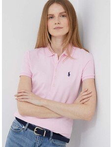 Polo majica Polo Ralph Lauren za žene, boja: ružičasta