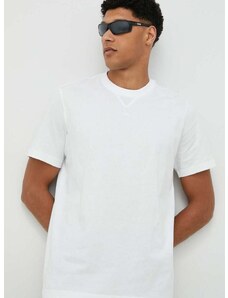 Pamučna majica adidas boja: bijela, s aplikacijom IC9788