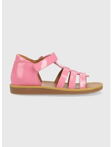 Dječje kožne sandale Pom D'api boja: ružičasta