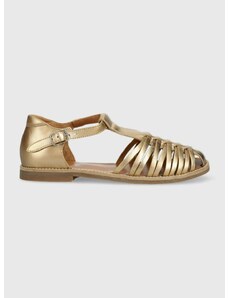 Dječje kožne sandale Pom D'api boja: zlatna