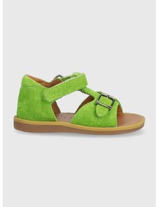Pom D'api Dječje kožne sandale Reebok Classic boja: zelena