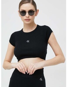 Top Calvin Klein Jeans za žene, boja: crna