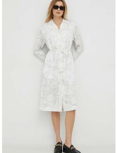 Haljina Calvin Klein boja: bijela, mini, oversize
