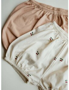 Kratke pamučne hlače za bebe Konges Sløjd boja: ružičasta, s uzorkom