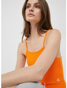 Top Calvin Klein Jeans za žene, boja: narančasta