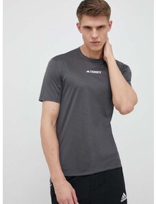 Sportska majica kratkih rukava adidas TERREX Multi boja: siva, jednobojni model