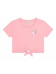 Dječja majica kratkih rukava Michael Kors boja: ružičasta