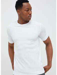 Majica kratkih rukava za trening Calvin Klein Performance Essentials boja: bijela, s tiskom