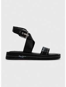 Sandale Pepe Jeans SUMMER za žene, boja: crna, PLS90579