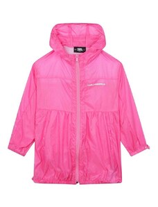 Dječja jakna Karl Lagerfeld boja: ružičasta