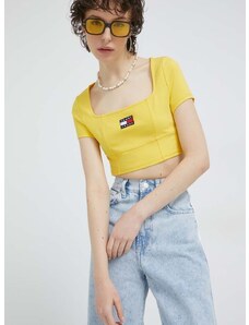 Top Tommy Jeans za žene, boja: žuta