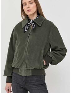 Bomber jakna Levi's za žene, boja: zelena, za prijelazno razdoblje