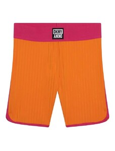 Dječje kratke hlače Dkny boja: narančasta, s aplikacijom