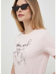 Majica kratkih rukava Miss Sixty za žene, boja: ružičasta