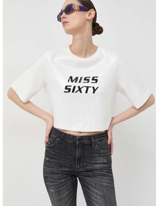 Majica kratkih rukava Miss Sixty za žene, boja: bijela