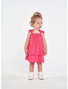 Dječja haljina Birba&Trybeyond boja: ružičasta, mini, širi se prema dolje