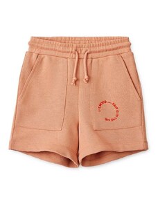 Dječje pamučne kratke hlače Liewood boja: bež, glatki materijal
