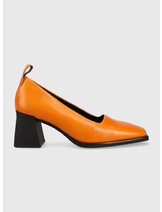 Kožne salonke Vagabond Shoemakers HEDDA boja: narančasta, s debelom potpeticom, 5303.101.44
