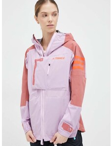 Outdoor jakna adidas TERREX Xploric boja: ružičasta