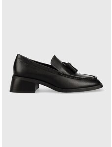 Kožne mokasinke Vagabond Shoemakers BLANCA za žene, boja: crna, s platformom, 5517.001.20