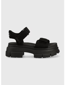 Sandale UGG Ashton Ankle za žene, boja: crna, s platformom, 1136764