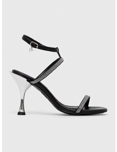 Kožne sandale Karl Lagerfeld PANACHE HI boja: crna, KL30829