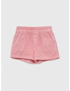 Dječje traper kratke hlače GAP boja: ružičasta, glatki materijal
