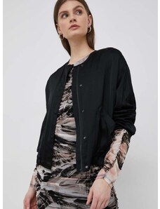 Bomber jakna Calvin Klein za žene, boja: crna, za prijelazno razdoblje