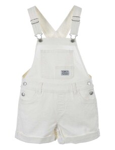 Dječje traper kratke hlače Levi's boja: bijela, glatki materijal