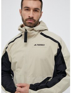 Outdoor jakna adidas TERREX Utilitas boja: bež