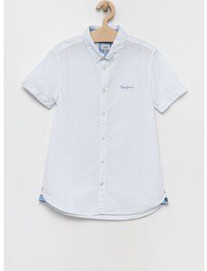 Dječja pamučna košulja Pepe Jeans Misterton boja: bijela