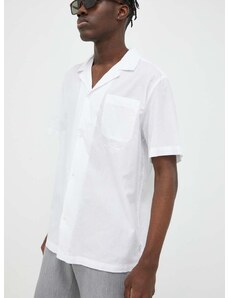 Pamučna košulja Les Deux za muškarce, boja: bijela, regular