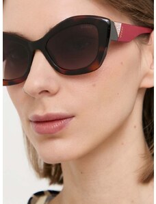 Sunčane naočale Guess za žene, boja: crvena