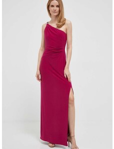 Haljina Lauren Ralph Lauren boja: ružičasta, maxi, ravna