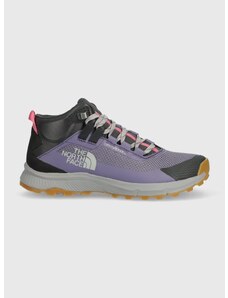 Cipele The North Face Cragstone Mid Waterproof za žene, boja: ljubičasta