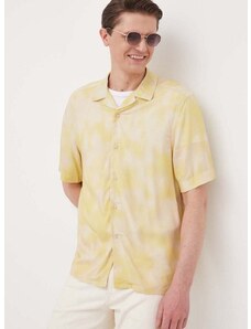 Košulja Calvin Klein za muškarce, boja: žuta, regular