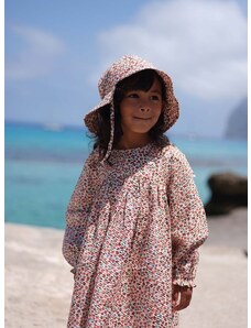 Dječja pamučna haljina Konges Sløjd boja: ružičasta, mini, širi se prema dolje