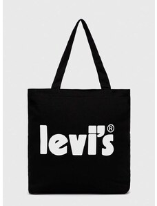 Dječja torba Levi's boja: crna
